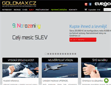 Tablet Screenshot of goldmax.cz